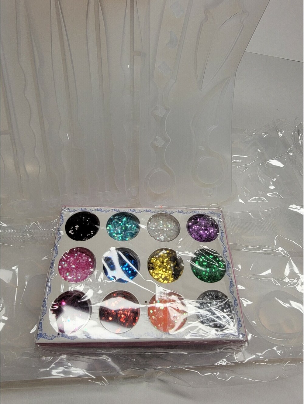 Keychain Resin glitter Casting Epoxy Mould DIY Daggers Knifes Silicone Molds